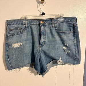 Distressed Jean Shorts